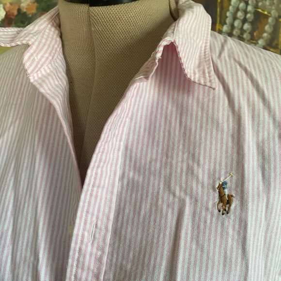 Ralph Lauren striped cotton button down shirt - Picture 4 of 9
